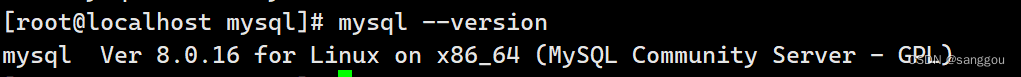 查看 MySQL 版本